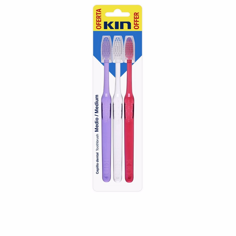 Cepillo Kin Medio 3 unidades dientes escova dentes 3ml