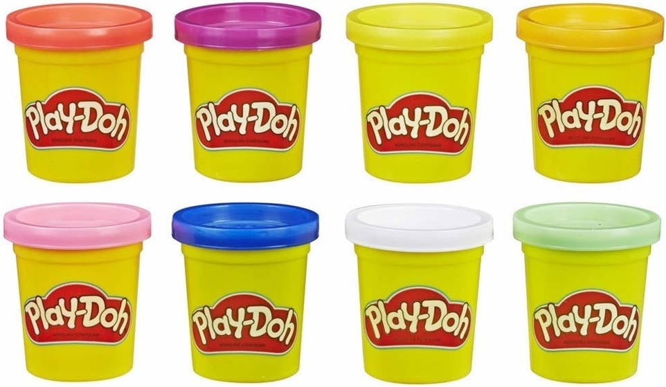 Plastilina PLAY DOH Neon (8 Unidades)