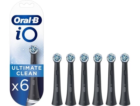 Oral-B iO Ultimate Clean Toothbrush Heads black (6 pcs)