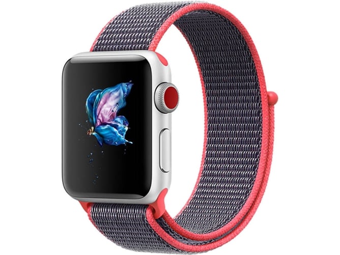 Correa Apple Watch 38, 40 mm WJS Nylon Rojo