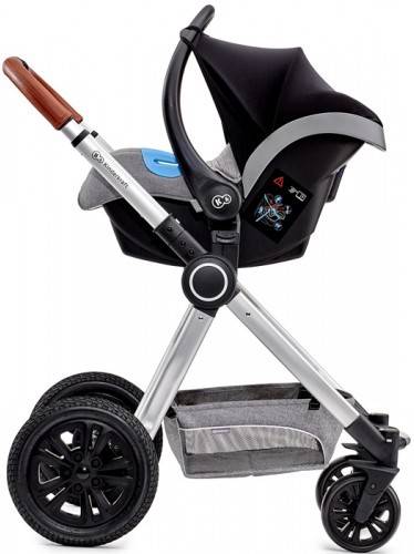 Carrito de Bebé Trio KINDERKRAFT 3 In 1 Veo Grey Gris (101.5 x 59.5 x 106 cm)