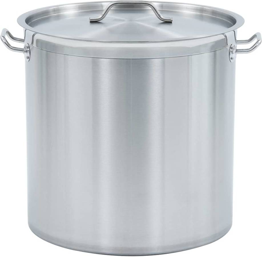 vidaXL Olla de acero inoxidable 71 L 45x45 cm