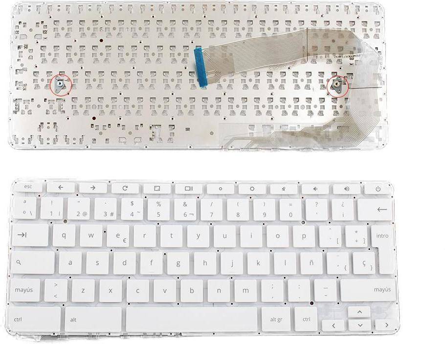 Teclado para Portátil HP Pavilion Chromebook 14 14-X Blanco