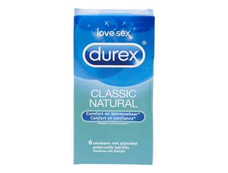 Condones Classic Natural 6 Unidades DUREX