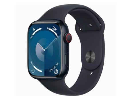 APPLE Watch Series 9 Gps 45 Mm Aluminio Negro y Correa Deportiva Negra Mr9C3Ql/A Talla M/L