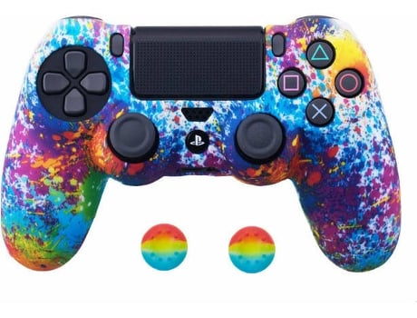 Funda Mando YLW P4C01 (PS4 - Multicolor)