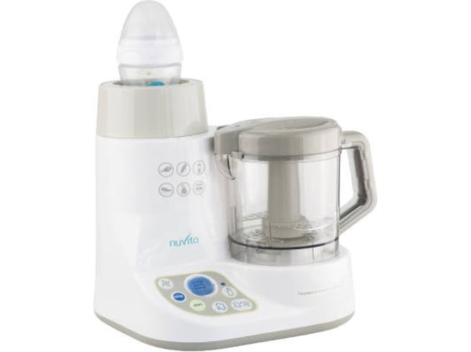 Nuvita 1966 Pappasana vapor combo 2 robot cocina para bebé 6 en 1 – bate cuece al homogeniza descongela calentador esterilizador