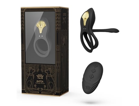 Anillo Vibrador con Mando Zalo Bayek Obsidian Negro