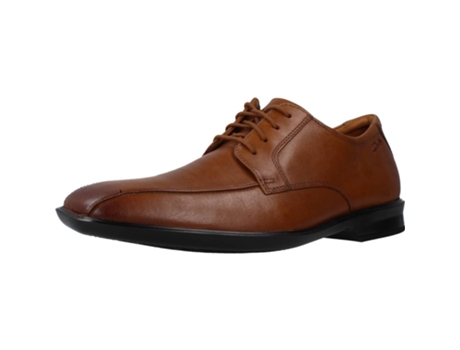 Zapatos de Hombre CLARKS Bensley Run Piel Marrón (42)