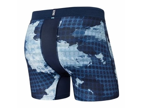 Bóxer de Hombre SAXX Calzoncillos Droptemp Cooling Mesh Azul (XS)