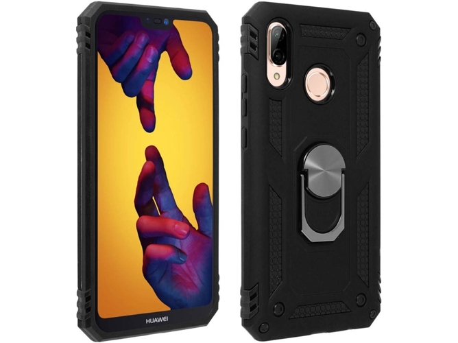 Carcasa Huawei P20 Lite AVIZAR Anillo Negro