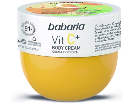 Crema Corporal BABARIA Vitamina C (400 ml)