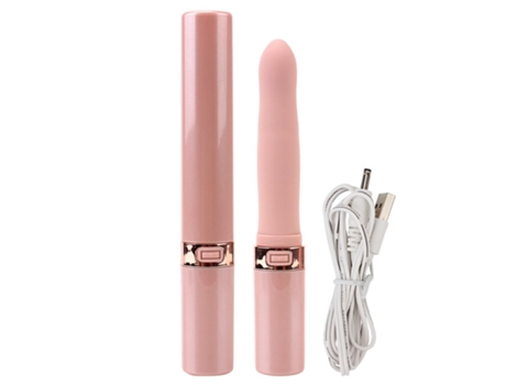 Mini lápiz labial vibrador con 10 modos de vibración para mujer (rosa) VEANXIN