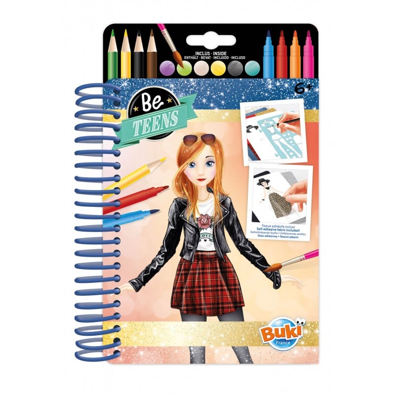 Jogo de Mesa BUKI FRANCE Sketchbook - Rock Outfits (6 Anos)