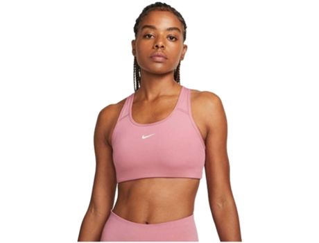 Sujetador de Mujer NIKE Drifit Swoosh Rosa (M)