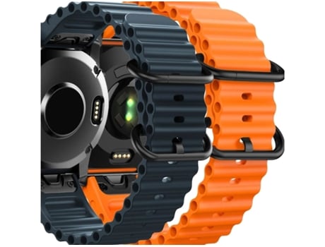 Correa Ocean Waves para Garmin Forerunner 945 Azul y Naranja Pack 2X VEANXIN