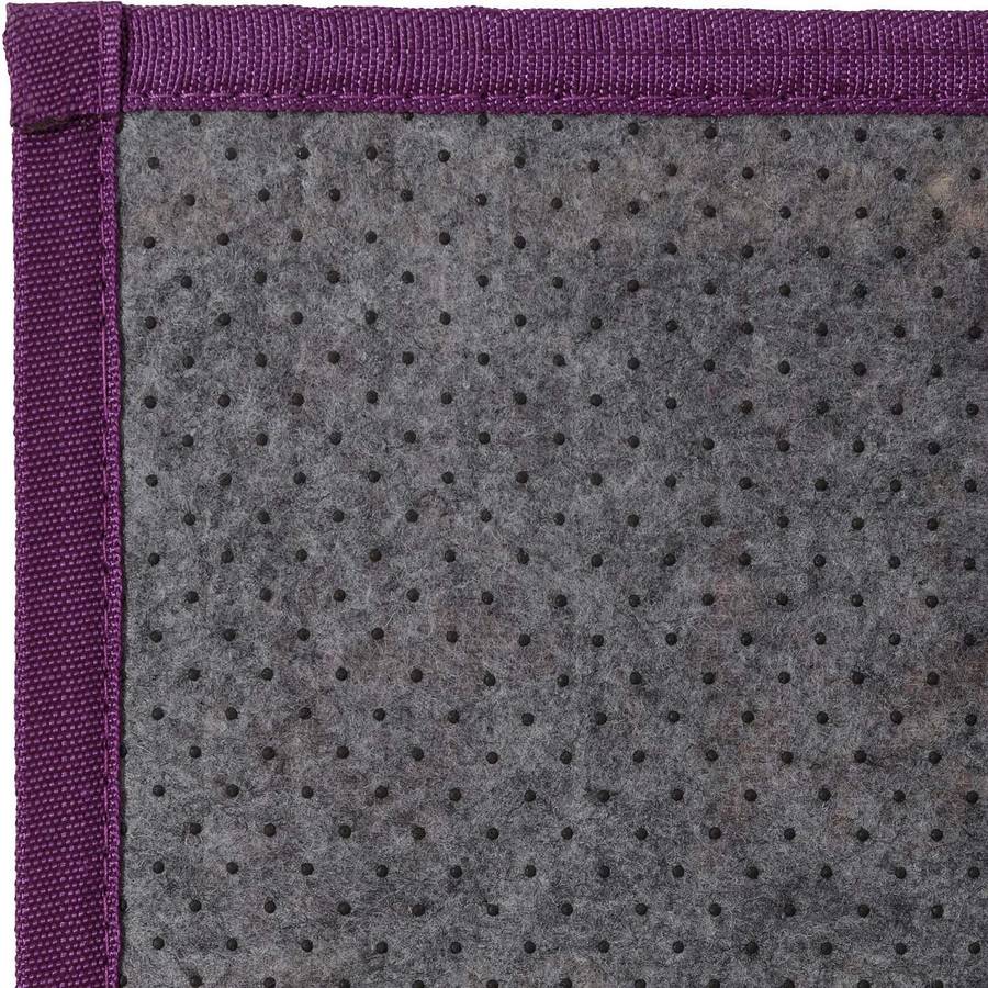 Alfombra LOLAHOME Morado (90x60 cm - Bambú)