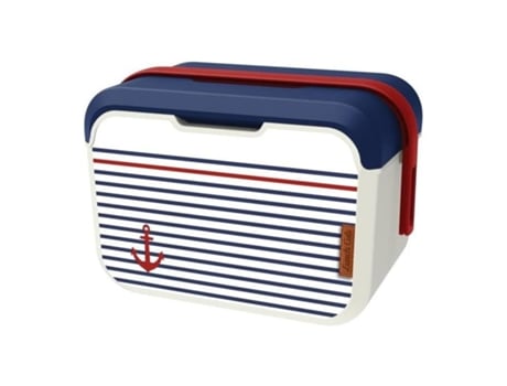 Nevera isotérmica Lunch Cub - EDA - Marinière 5L - Decoración marina - 32,6 x 19,9 x 18,9 cm