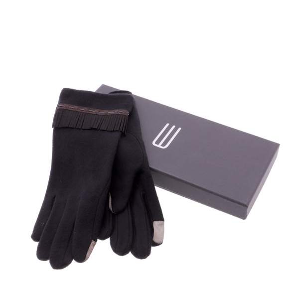 Eferri Guantes De lana mujer para invierno compatibles con pantalla talla negro