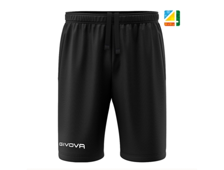 Pantalones Cortos para Niño Unisex GIVOVA (2XS - Algodón - Negro)