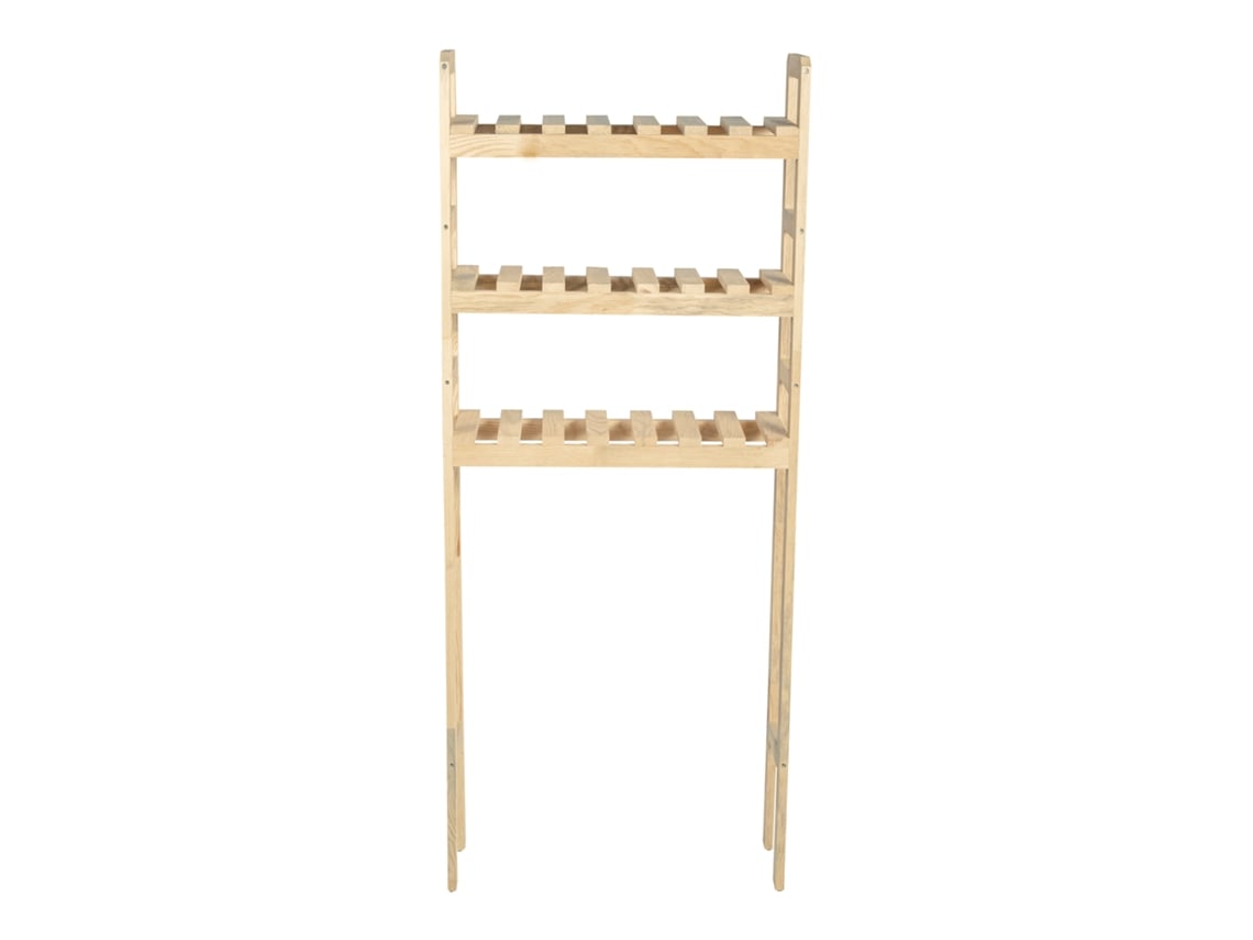 Estantería Alta Para Lavadora Alslev Con 3 Estantes - Pino 160 X 64 X 21 Cm  Natural [en.casa] con Ofertas en Carrefour