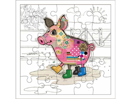 Tarjeta puzzle cerdo KIUB Kook