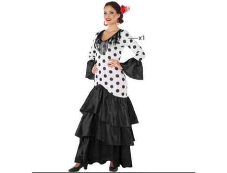 Disfraz para Adultos Negro Bailaora Flamenca España - M/L