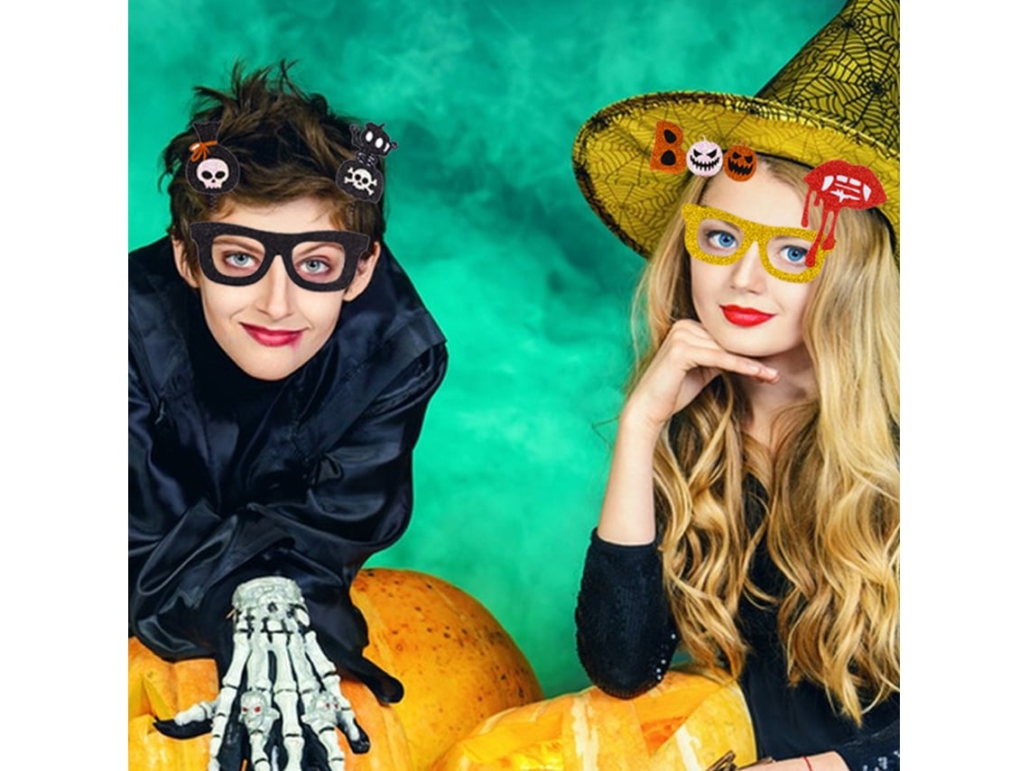 Elkuaie gafas de Halloween decoración de fiesta de Halloween para niños y  adultos gafas calabaza araña accesorios para disfraces | Worten.es