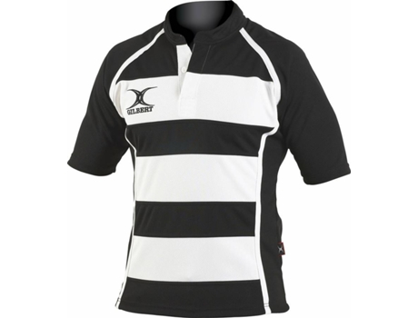 Camiseta de Niños para Rugby GILBERT Maillot Xact Negro (12/13 Años)