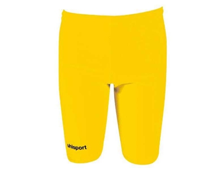 Pantalones Ajustados para Hombre UHLSPORT Malla Corta Distinction Colors Amarillo para Fútbol (S)