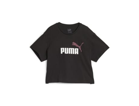 Camiseta de Niña PUMA Logo Cropped Naranja (11/12 años)