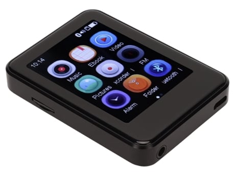 Reproductor MP3 Bluetooth SMANDY MP08 2.5Inch Pantalla táctil 16G TF Card (Negro)