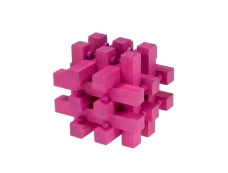 Puzzle FRIDOLIN (Madera - Rosa - 9 x 9 x 9 cm)