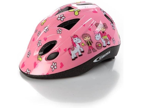 Casco Para Bicicleta ges dokky horsegirls rosa ciclismo infantil