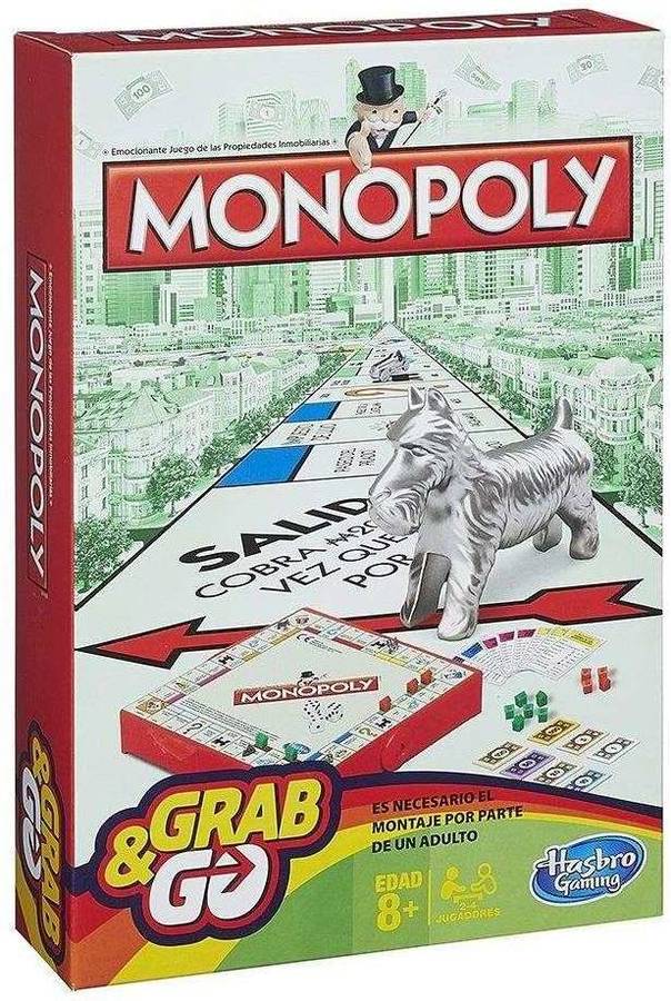 Juego de Mesa HASBRO Monopoly Grab&Go (Edad Mínima: 8)