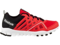 Zapatillas REEBOK Realflex Train 30 Niños (34.5 - Negro y Rojo)