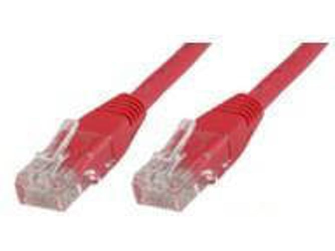 Cable de Red MICROCONNECT (RJ45 - 10 m - Rojo)