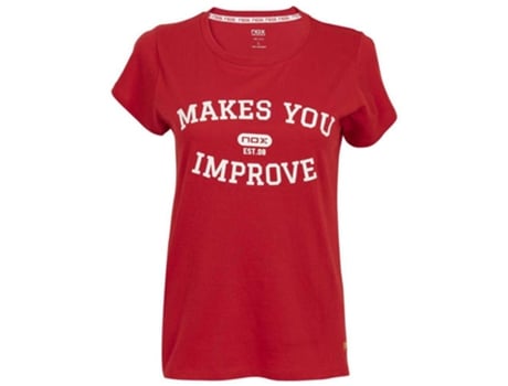 Camiseta de Mujer NOX Basic Tenis Rojo (S)