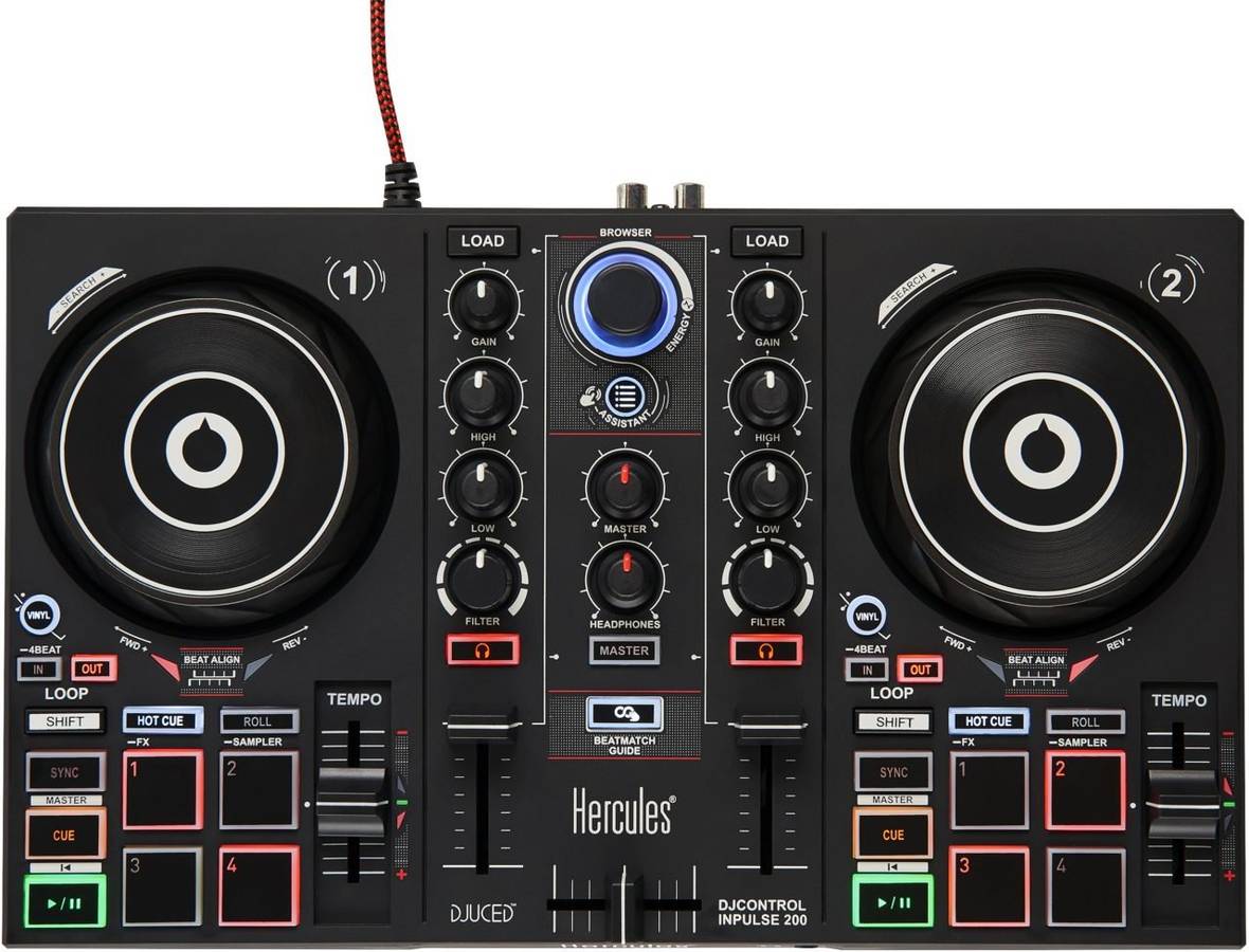 Controlador DJ HERCULES Inpulse 200