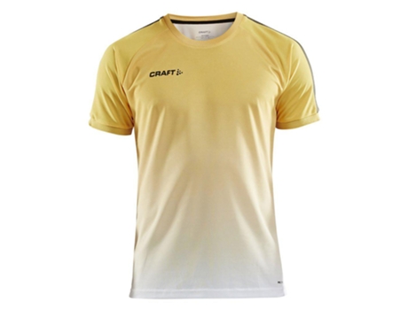 Camiseta de Hombre para Fútbol CRAFT Control Fade Multicolor Amarillo (XL)