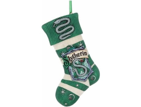 Adorno De Navidad nemesis now slytherin harry potter producto oficial stocking colgante festivo verde b5618t1