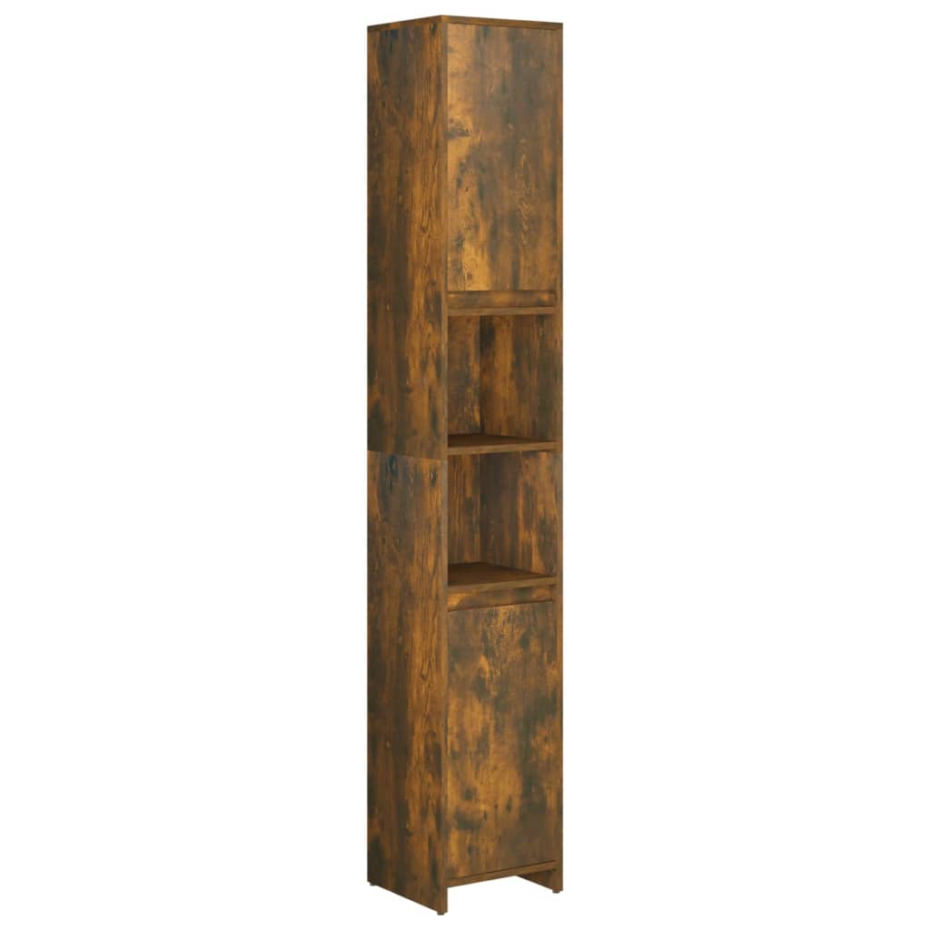 Armario Baño Madera contrachapada roble ahumado 30x30x1835cm vidaxl de 30 183.5