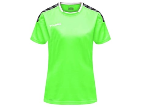 Camiseta de Mujer para Fútbol HUMMEL Authentic Poly Amarillo (XL)