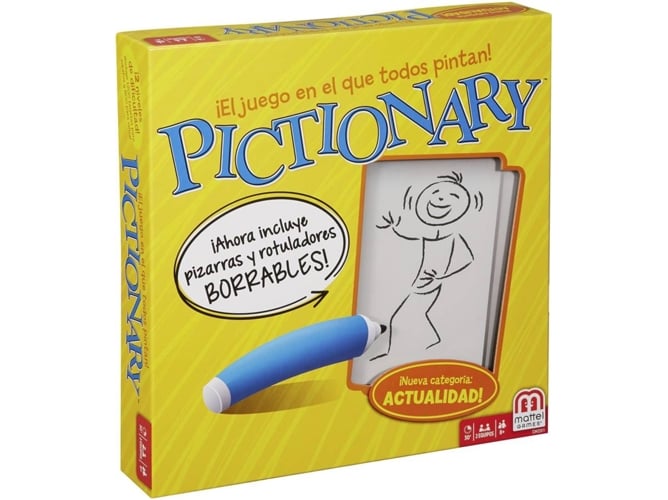 Juego De Mesa pictionary mattel games español edad 8