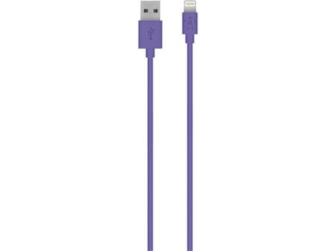 Cable BELKIN MIXIT. USB/Lightning. 1.2 m USB A Lightning Violeta 1.2 m