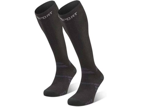 Medias BV SPORT Trek compression evo Hombre (S - Gris)