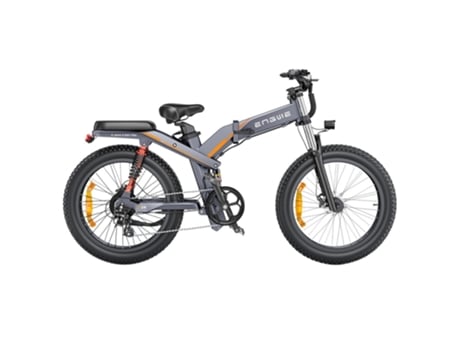 Bicicleta eléctrica ENGWE X24 48V 1000W 19.2Ah y 10Ah Batería dual - Gris