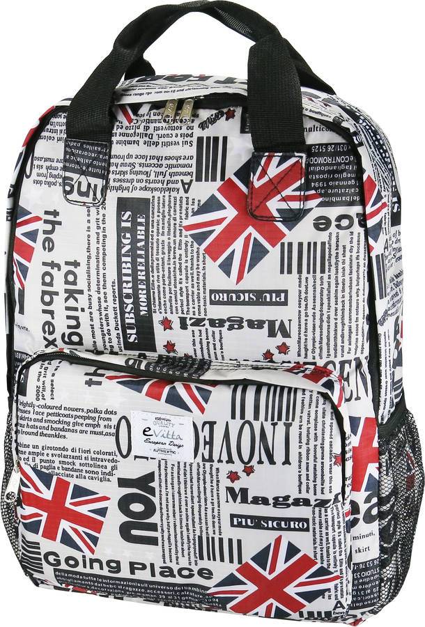 Mochila EVITTA Style England (PC - 16'' - Estampado)