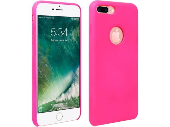 Funda iPhone 7 Plus, 8 Plus AVIZAR Silicona Rosa