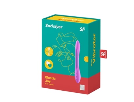 Estimulador SATISFYER Elastic Joy Vibrador Morado 1 Unidad